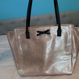 Rose Gold Glitter Kate Spade Tote